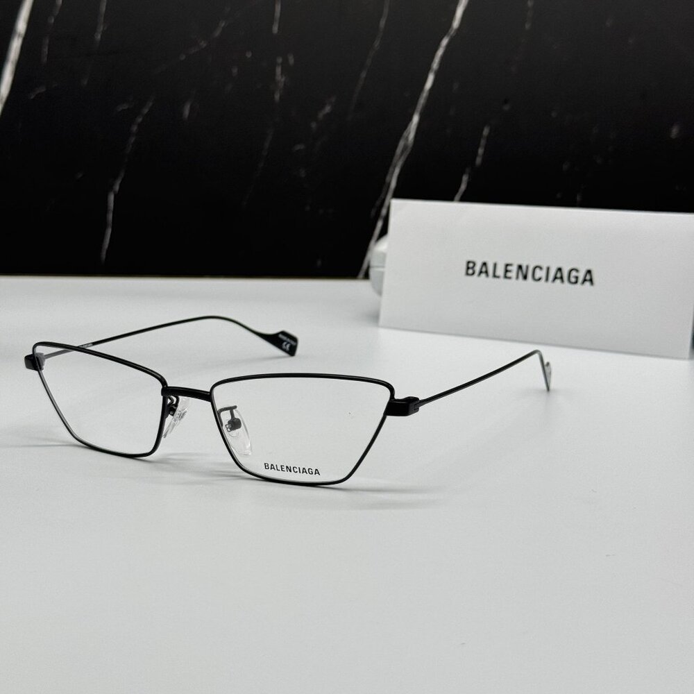 NEW BALENCIAGA BB0091O 001 CAT EYE BLACK WOMEN EYEGLASSES BALENCIAGA